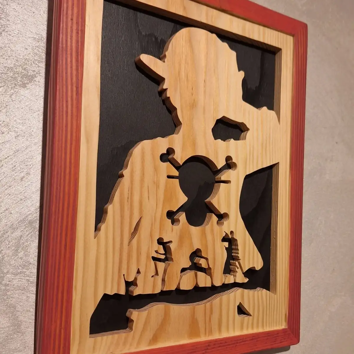 Tableau manga Luffy et sa bande