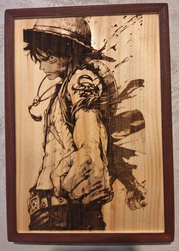 Tableaux Heros Gravure laser