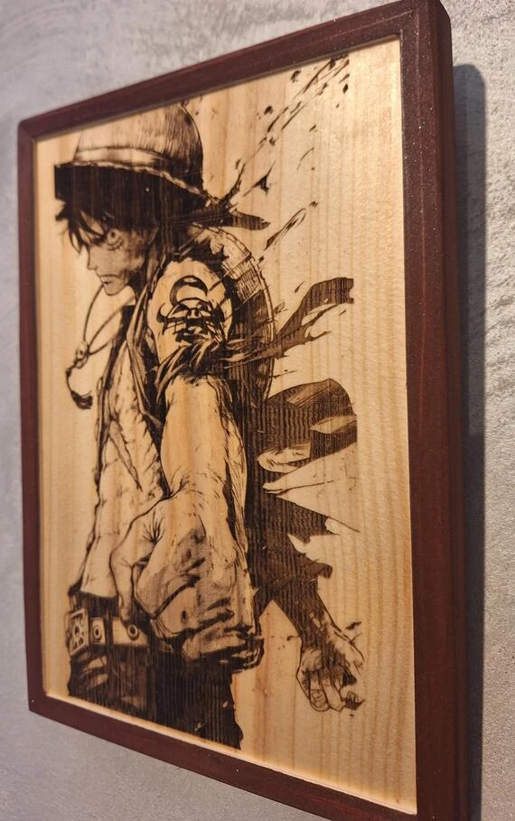 Tableaux Heros Gravure laser