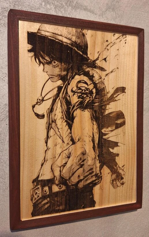 Tableaux Heros Gravure laser